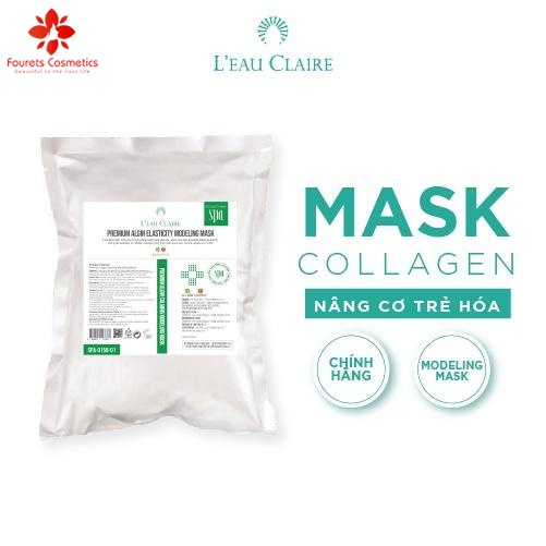 Mặt Nạ Leau Claire Premium Algin Elasticity Modeling Mask Chứa Collagen Peptide Nâng Cơ Trẻ Hóa Làn Da 1kg