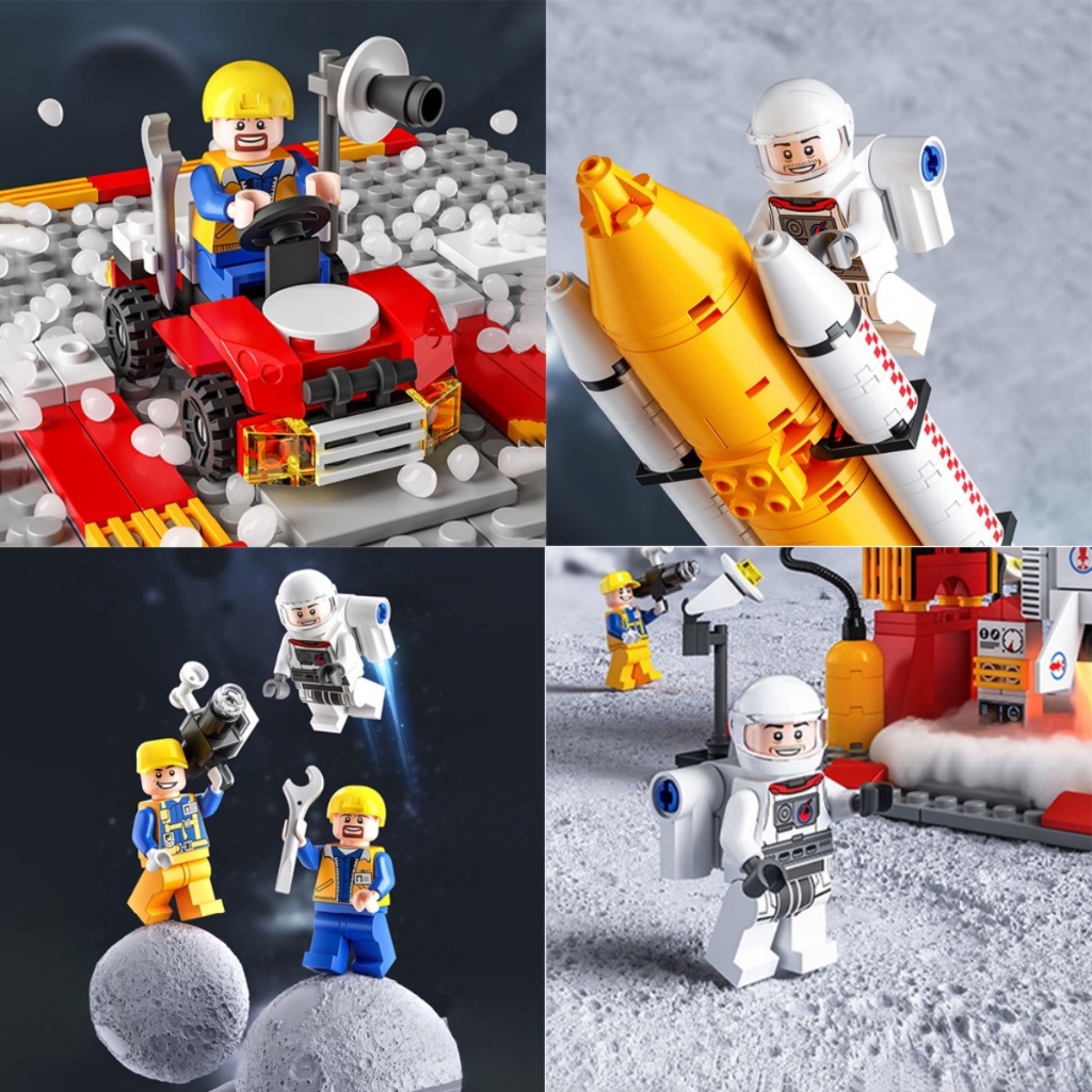 Đồ chơi lắp ráp City tàu Vũ Trụ / Con Thoi màu đỏ dưới mặt đất cung cấp bởi Mitago SKU AT8863