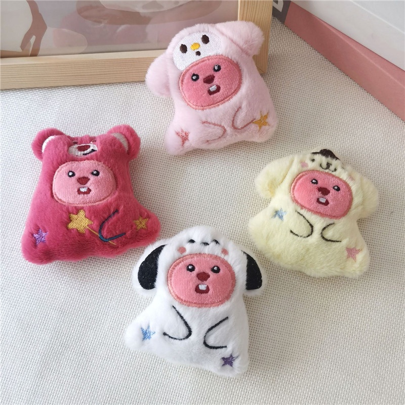 Sanrio Móc Khóa Hình Thú Nhồi Bông Đáng Yêu