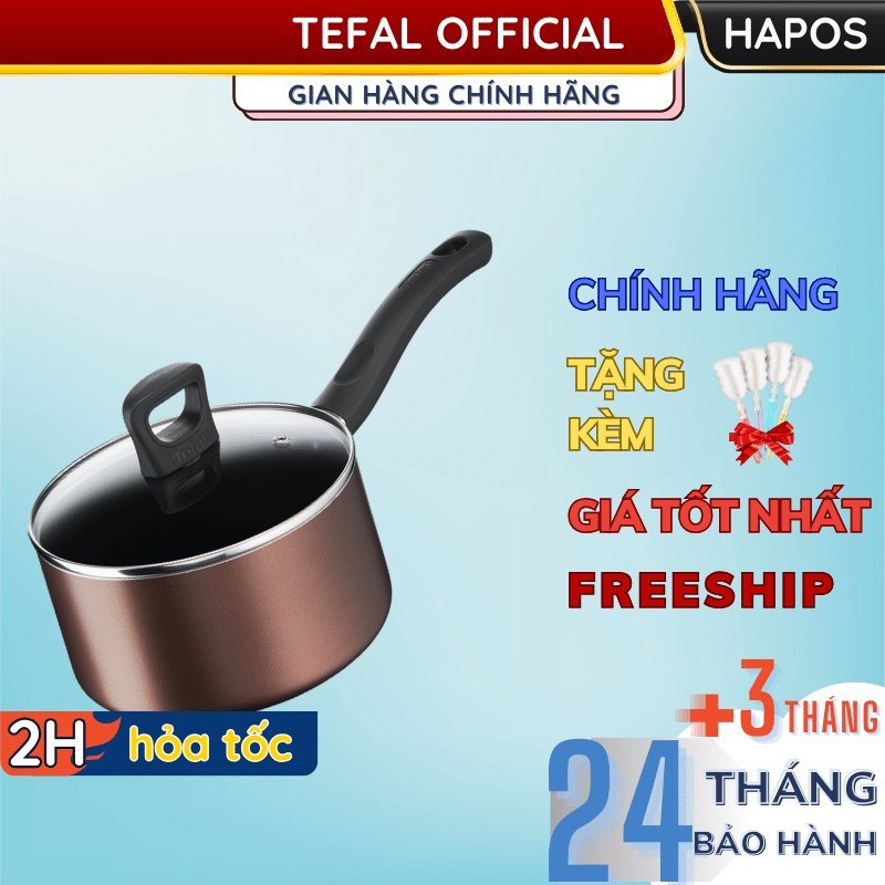 Nồi cán dài/ quánh Tefal Day By Day size 18cm - G1432305 - HAPOS
