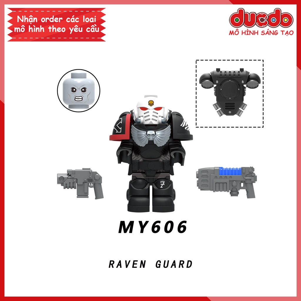 Minifigures Warhammer 40k Chiến Binh Bán Thần Adeptus Astartes Space Marines - Đồ Chơi Lắp Ráp Mini MY606 - 610