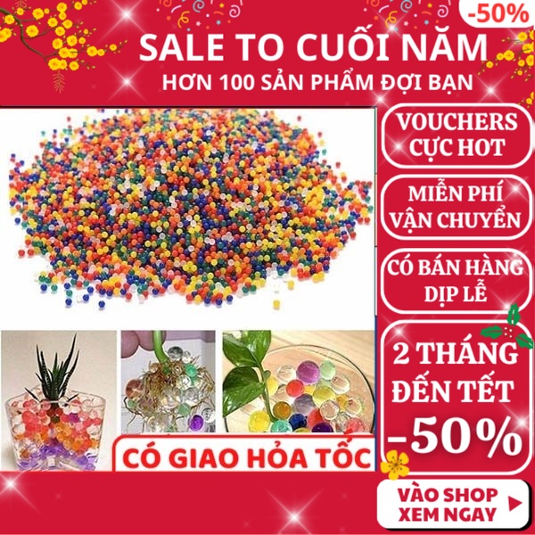 Hạt nở nhiều màu- FREESHIP, Hạt nở nhiều màu trong suốt , Phát Huy Hoàng