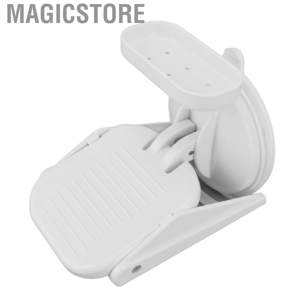 Magicstore Shower Foot Rest with Suction Cup Leg Assist Drill Free Anti Slip Wall Mounted Plastic Bathroom Pedal for Women Home