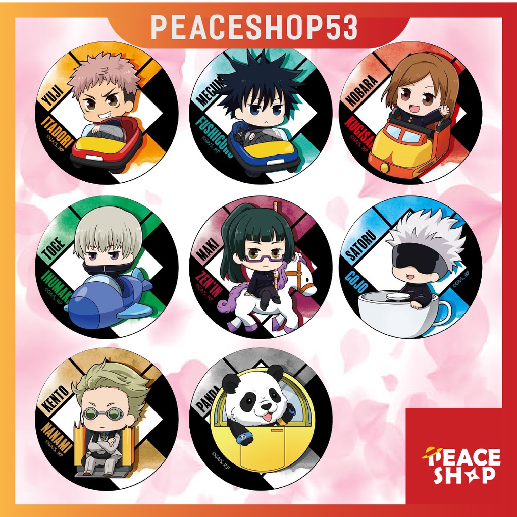 Huy hiệu Anime Jujutsu Kaisen Lấp Lánh Huy Hiệu Anime Chú Thuật Hồi Chiến Phụ Kiện Anime Manga Ver 1 HH05