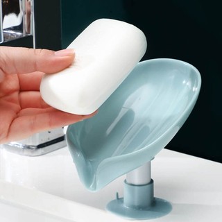Sáng tạo hình lá hộp xà phòng xà bông hộp xốp lưu trữ giá đỡ thoát nước phòng tắm khay chứa xà phòng giặt hộp xà phòng bán chạy