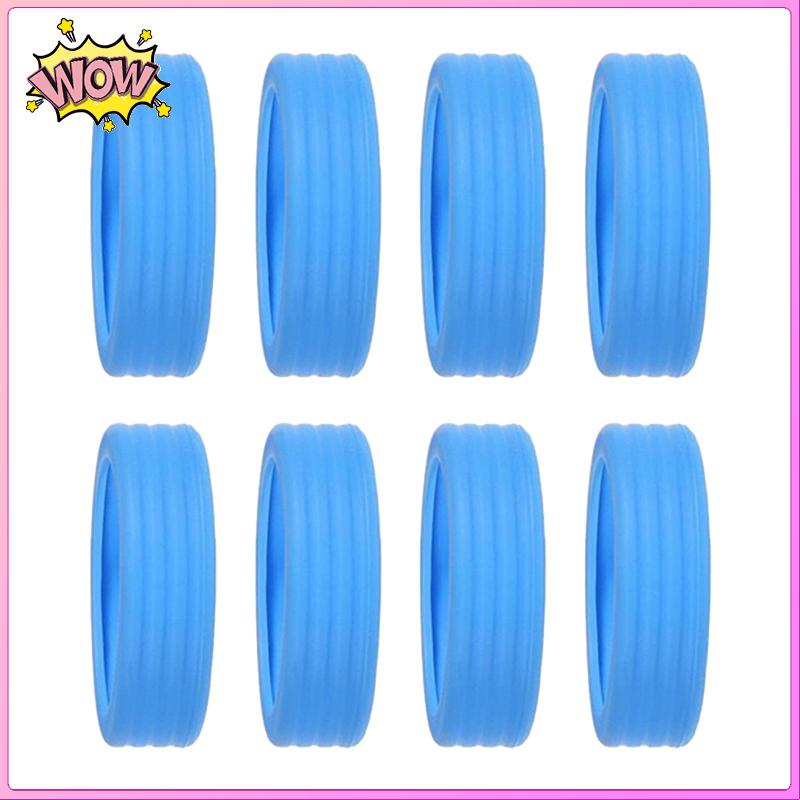 Bộ 8 Miếng silicone Bọc Bảo Vệ Bánh Xe Vali 1.9inch-2.5inch
