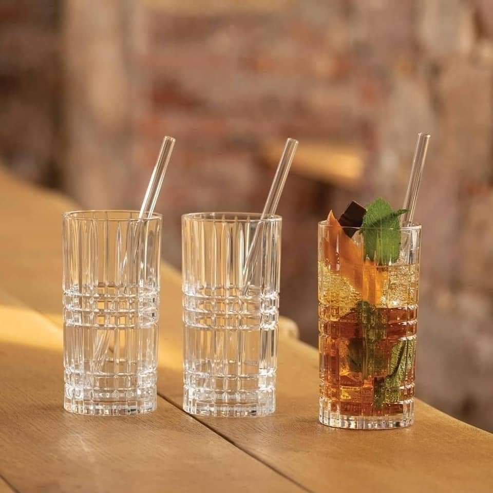 Bộ 12 cốc pha lê Nachtmann Highland Becher Square 101754 dung tích 345/ 445ml chính hãng thuỷ tinh pha lê