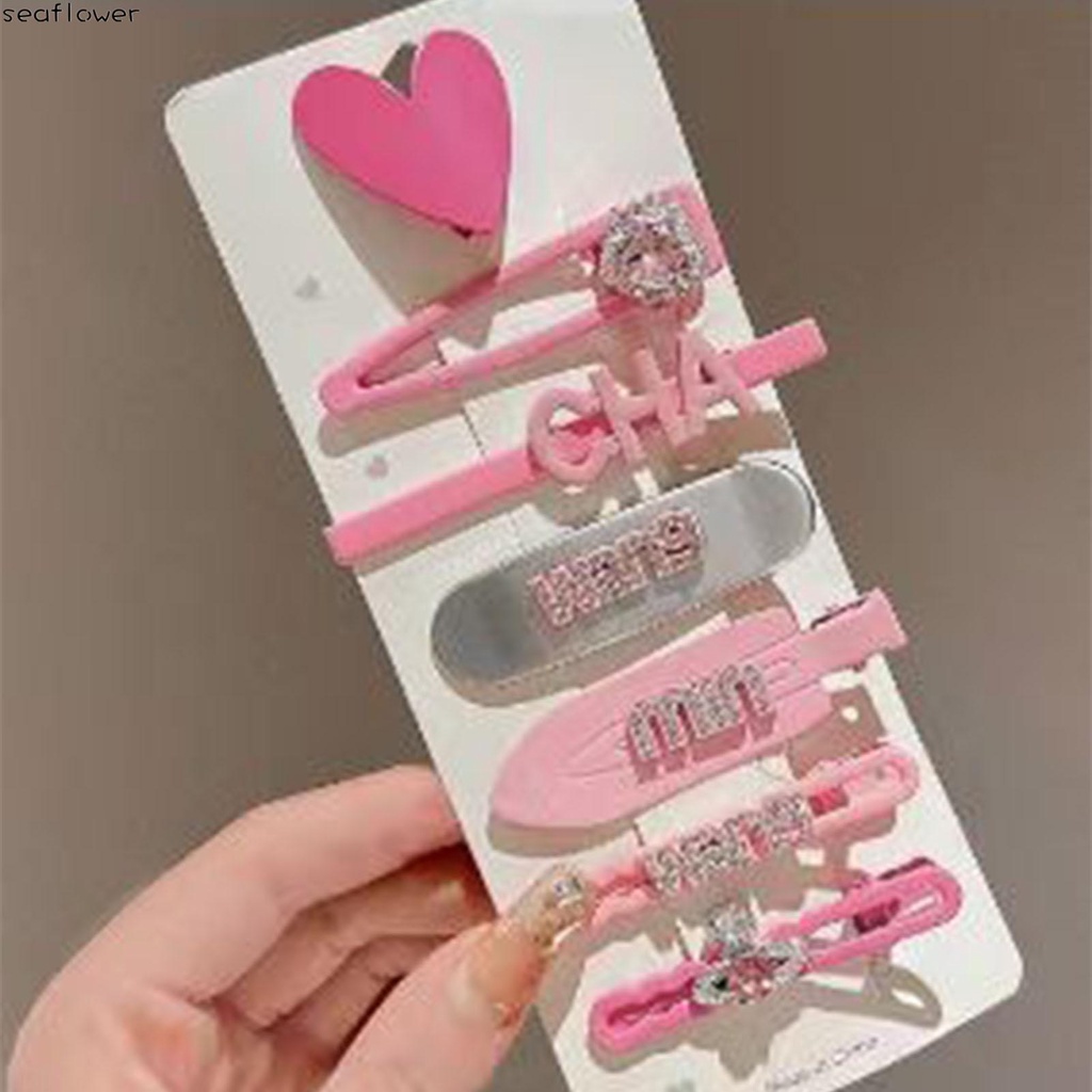 Bộ 7 Kẹp Tóc Màu Sắc Ngọt Ngào Dễ Thương Cho Nữ