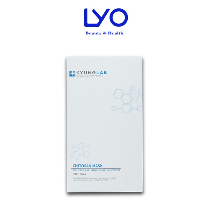Mặt nạ Kyung Lab Chitosan Mask trẻ hoá, dưỡng trắng, thanh lọc thải độc da Kyunglab (06 gói/Hộp)