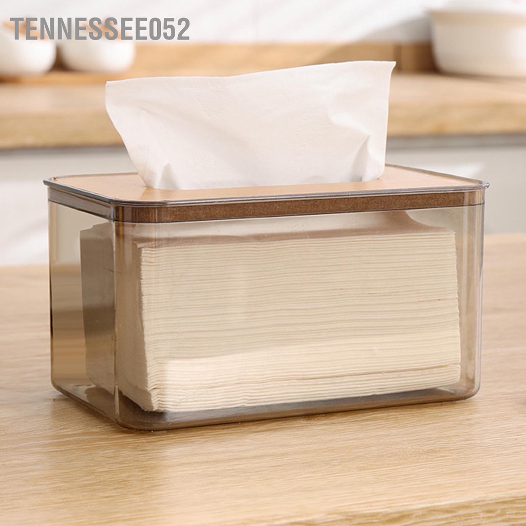 Tennessee052 Hộp đựng khăn giấy Phong cách tối giản Công suất lớn trang trí cho phòng khách gia đình Phòng ăn