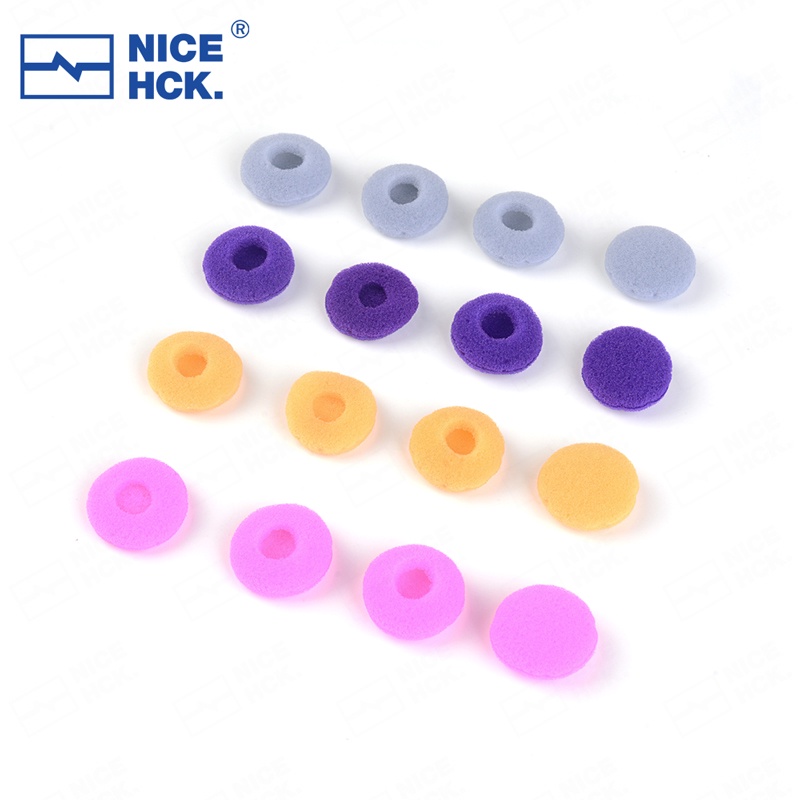 Nicehck Set 12 Đệm Xốp Mềm Bọc Đầu Tai Nghe Thay Thế Hình Bánh donut