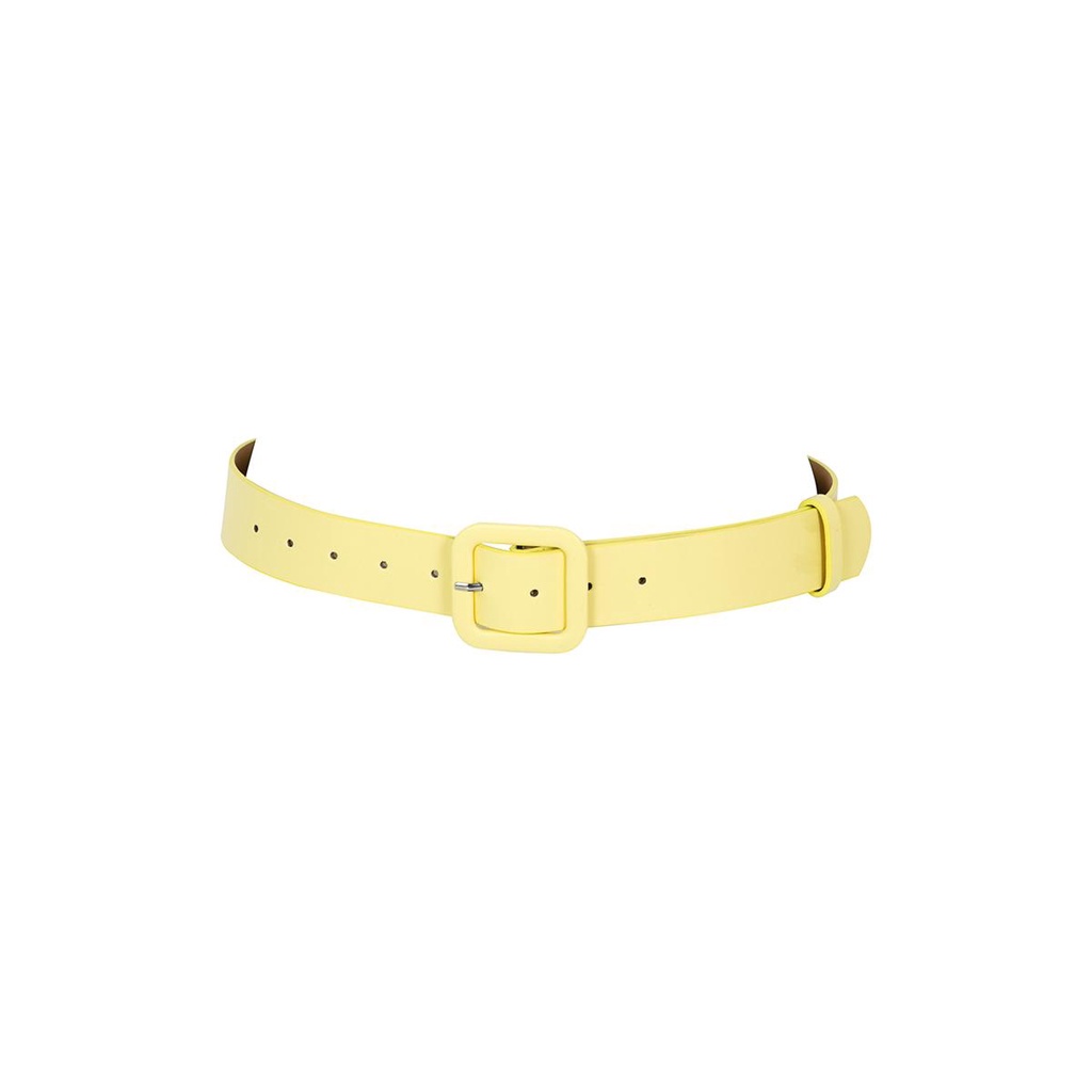 Bestie Square Buckle Belt - Dây nịt mặt vuông giả da