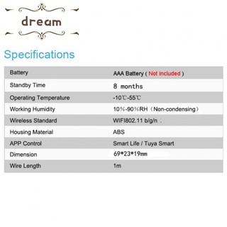【DREAMLIFE】Easy Installation and Reliable Detection with a For Tuya Smart Water Leak Sensor