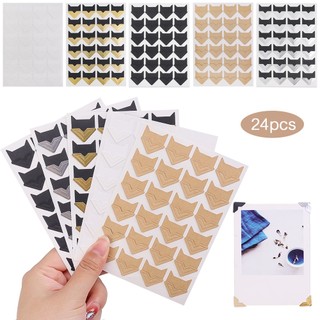 Bộ 24 miếng dán trang trí góc album ảnh tự dính diy
