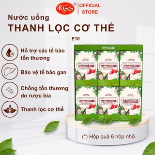 Gói nước thanh lọc cơ thể - giải độc gan, giải rượu E10 - Chính hãng KGS (Hỏa tốc TP.HCM)