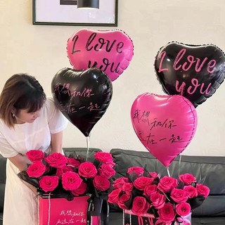 Trái tim 18 inch ngày lễ tình nhân ngày của mẹ cưới tình yêu tôi yêu u trang trí tiệc nhôm lá bóng