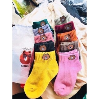 (Bán buôn-chuyên sỉ) Set 10 Đôi Tất Gấu Cho Bé
