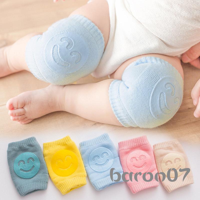 Đệm Bảo Vệ Đầu Gối Chống Trượt Hình Mặt Cười Dễ Thương Cho Bé