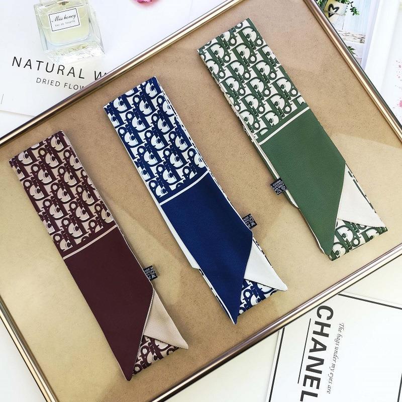 Khăn Quàng Cổ Và Túi Xách Bằng Lụa In Chữ DIOR Sang Trọng Thời Trang Cho Nữ