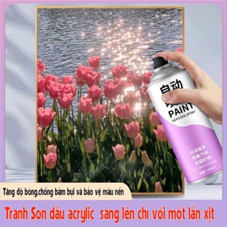 [DIY] Bình xịt sơn bóng accrylic dung tích 450ml-Tăng độ bóng chống bám bụi và bảo vệ màu