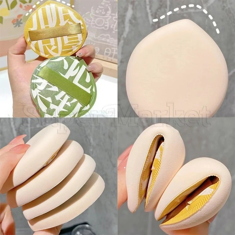 Phụ kiện trang điểm - Dụng cụ làm đẹp - Cọ che khuyết điểm mặt - Phấn Puff - Women Beauty Cosmetics Cushion Puff - Makeup Sponge Puff - XL Powder Puff có hộp đựng
