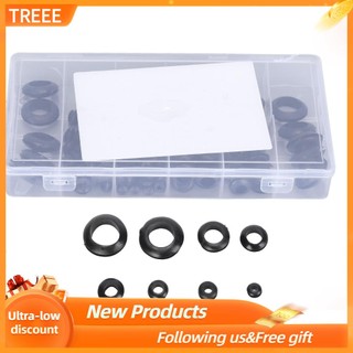 Treee Bảo vệ dây cao su 180 Cái Bộ dụng cụ Grommet Lỗ tường lửa