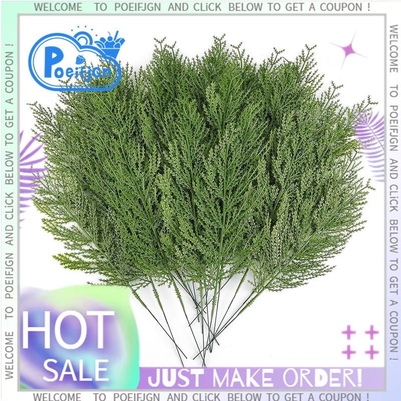 40 Chiếc Nhân Tạo Cedar Sprigs Giả Cedar Xịt Nhánh Cedar Cypress Thân Cây Thông Chọn Xanh