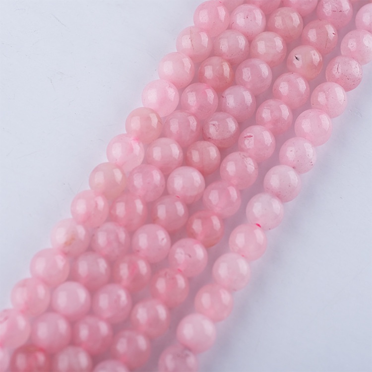 1 Dây Chuỗi Hạt Đá Pha Lê Hồng Tự Nhiên 4-12mm Làm Trang Sức diy
