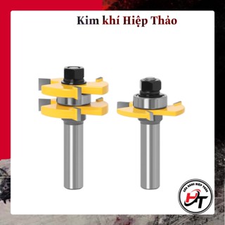  Bộ mũi phay ghép ván gỗ thẳng mũi soi ghép ván sàn BMGVG 