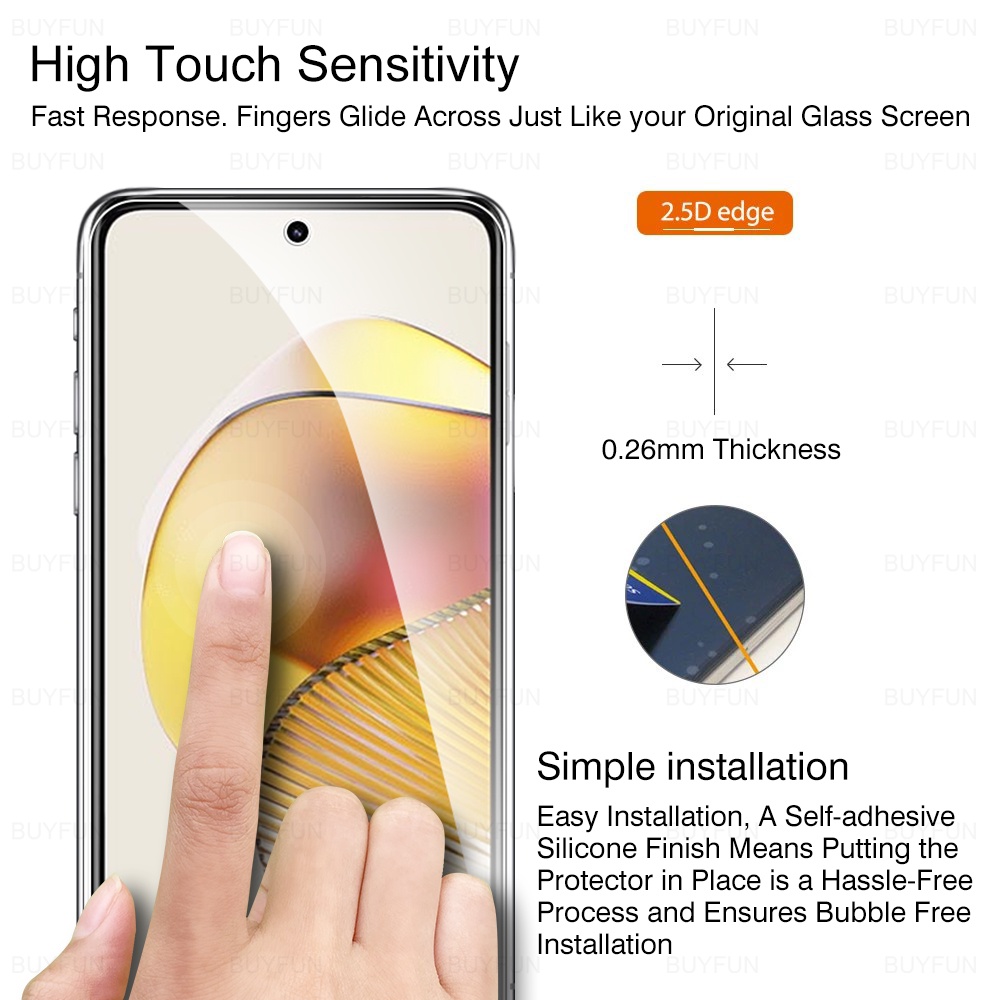 Set 2 Kính Cường Lực Bảo Vệ Màn Hình Điện Thoại motorola moto g73 g72 g82 g62 5g g53 g52 g42