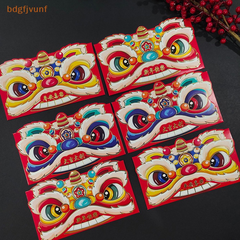 Bdgf Set 6 Bao Lì Xì Đỏ May Mắn Màu Vàng Đồng Sáng Tạo Trang Trí Năm Mới vn