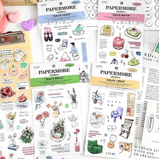 Set 2 sticker dán trang trí sổ lưu niệm diy hình cô gái du lịch