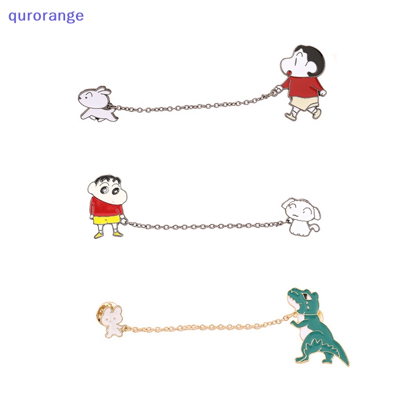 Trâm Cài Áo Hình Cậu Bé Bút Chì shin-chan Hoạt Hình Sáng Tạo Vui Nhộn Có Thể Tháo Rời Cho Bé Gái