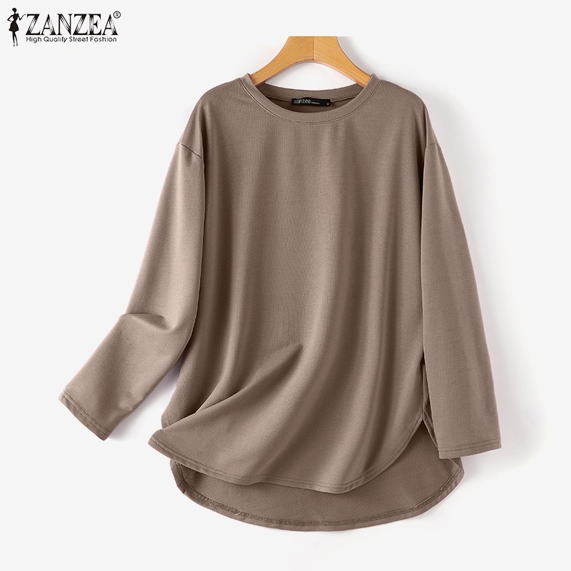 Zanzea Áo Thun Nữ Tay Dài Kiểu Rộng Thời Trang Hàn Quốc
