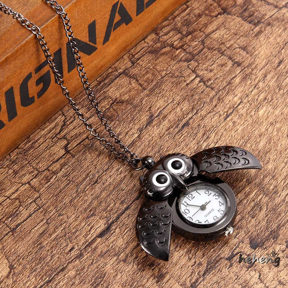 Đồng Hồ Quả Quýt Hình Cú Mèo Dễ Thương Phong Cách vintage Cho Nữ