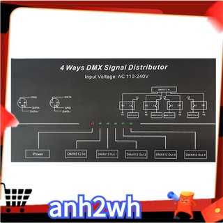 Bộ chia tín hiệu khuếch đại tín hiệu dmx512 1ch dmx121 4ch 4 dmx124 ac100v-240v