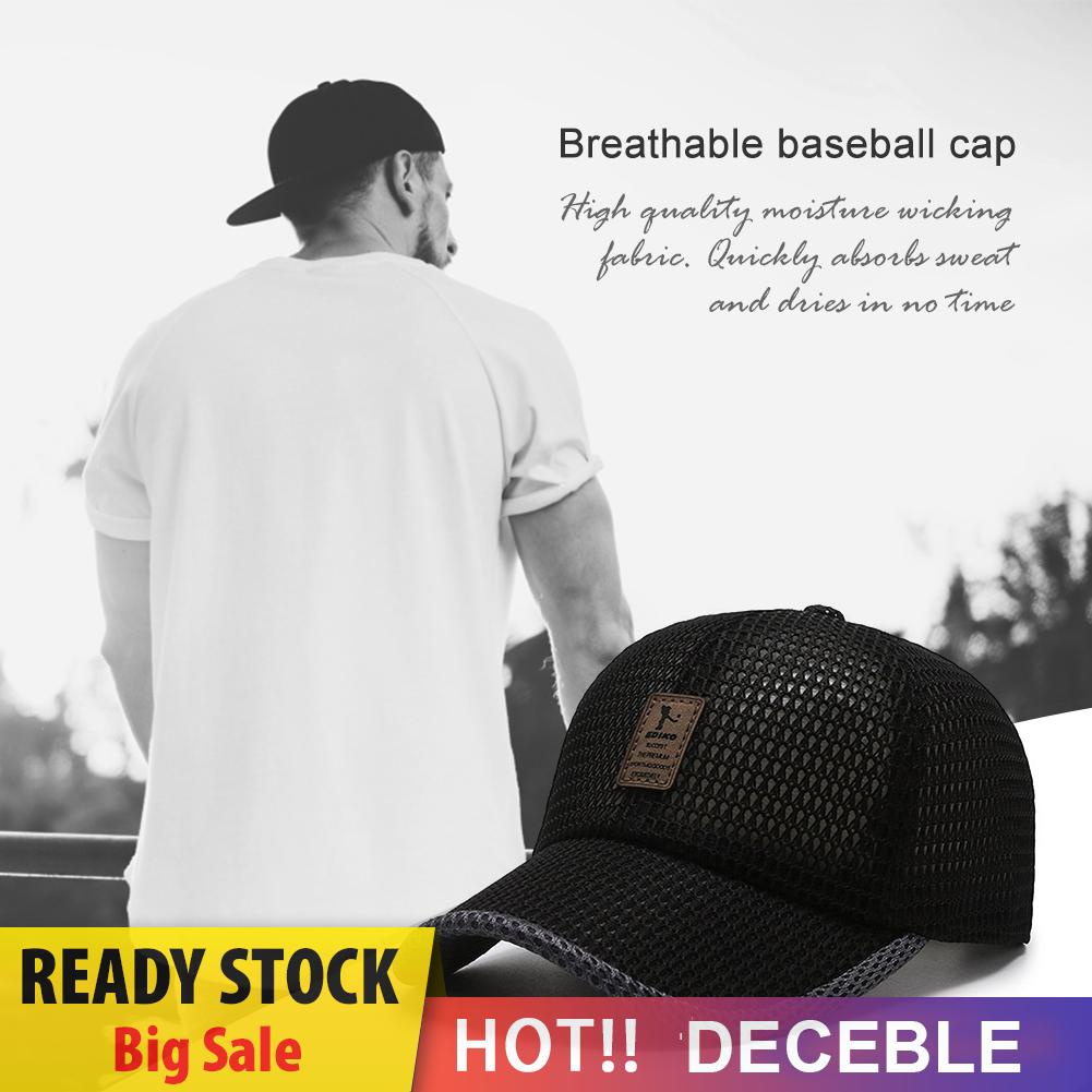 Mũ Lưỡi Trai Phối Lưới Thoáng Khí Thời Trang Mùa Hè Cho Nam Và Nữ