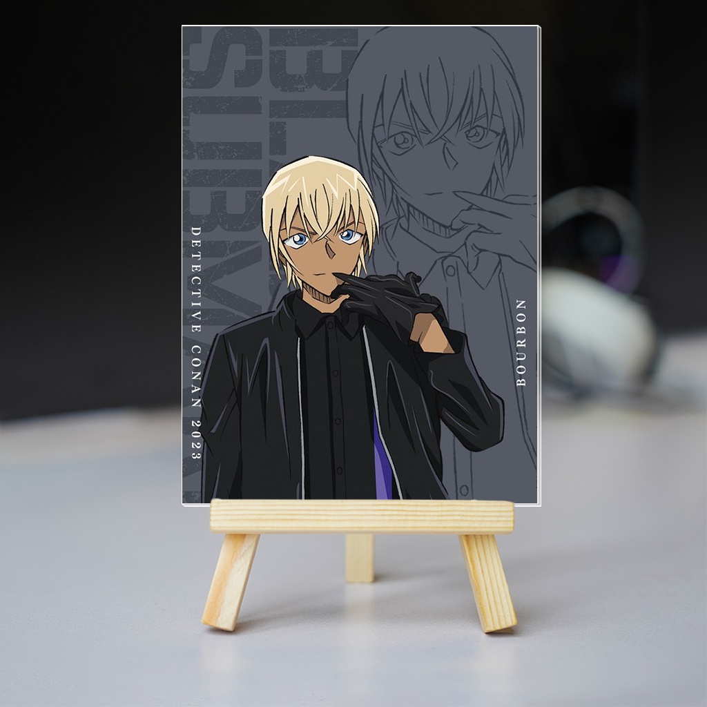 Tranh kính Thám Tử Lừng Danh Conan: Tàu Ngầm Sắt Màu Đen 2023 cute dễ thương trang trí góc học tập bàn làm việc