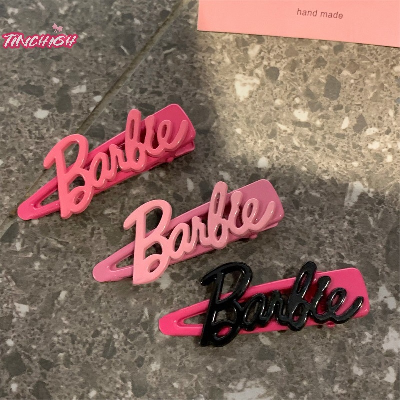 Kẹp Tóc Kim Loại y2k Hình Chữ barbie Thời Trang Cho Nữ