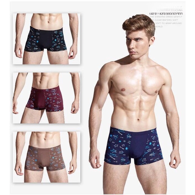 Bộ 4 Quần Lót boxer Cho Nam