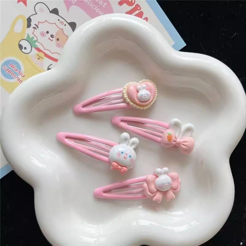 1 Kẹp Tóc Hình Thỏ Dễ Thương Cho Bé Gái