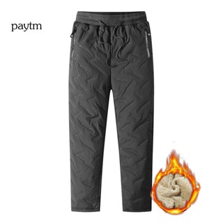 Paytm Quần jogger Mùa Đông Đa Năng Có Túi Lót Lông Cừu Giữ Ấm Phong Cách Ấm Áp Cho Nam