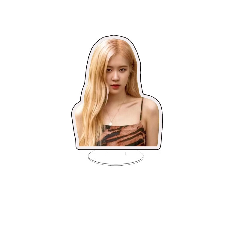 Giá Đỡ Acrylic Mini Hình Ngôi Sao Kpop BLACKPINK Hoa Hồng Trang Trí Bàn Làm Việc ANISHOP