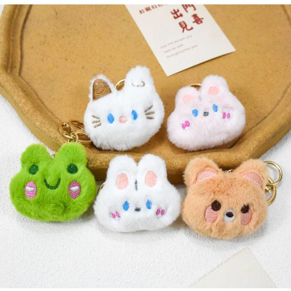 Jestine Móc Khóa Thỏ Nhồi Bông Mềm Mại Đáng Yêu Thời Trang Cho Nữ