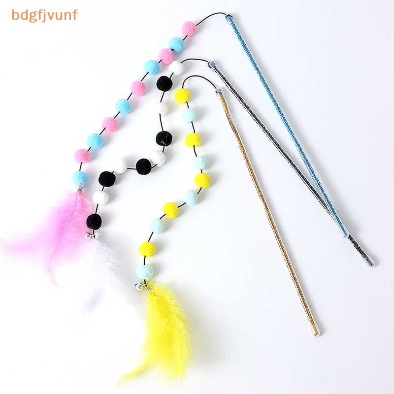 Bdgf Đồ Chơi Bóng Lông Lông Vũ acrylic Tương Phản Vui Nhộn Để Tập Luyện Mèo Trong Nhà vn