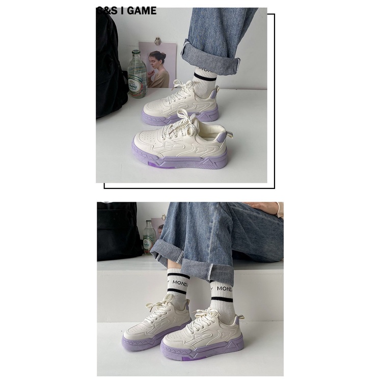 C＆S  Giày thể thao giày nữ giày bánh mì nữ đế cao 2023 Siêu Mềm Xinh Xắn FYD2390RJW 37Z230912