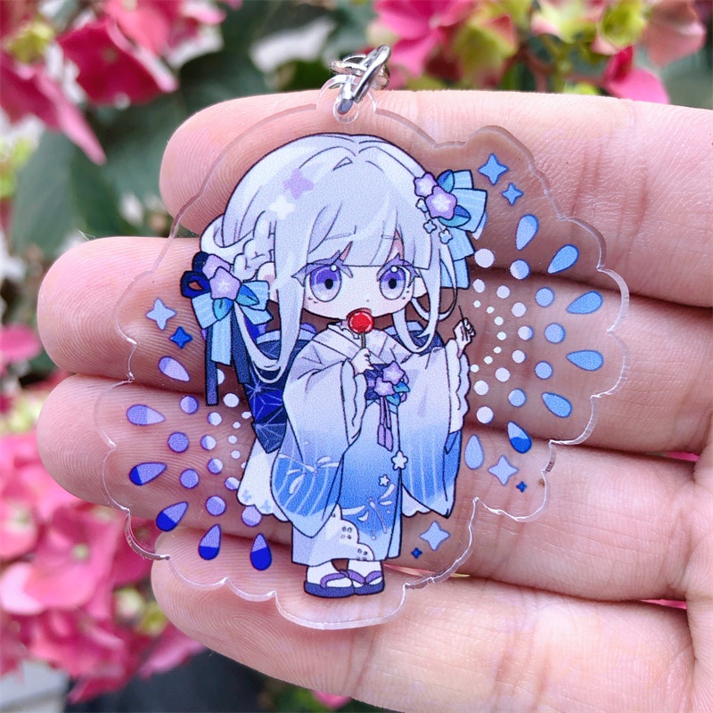 Móc khoá Danganronpa: Trigger Happy Havoc Kirigiri Kyoko Naegi Makoto Wafuku Nhật Bản Phụ Kiện Trang Trí Túi xách Balo