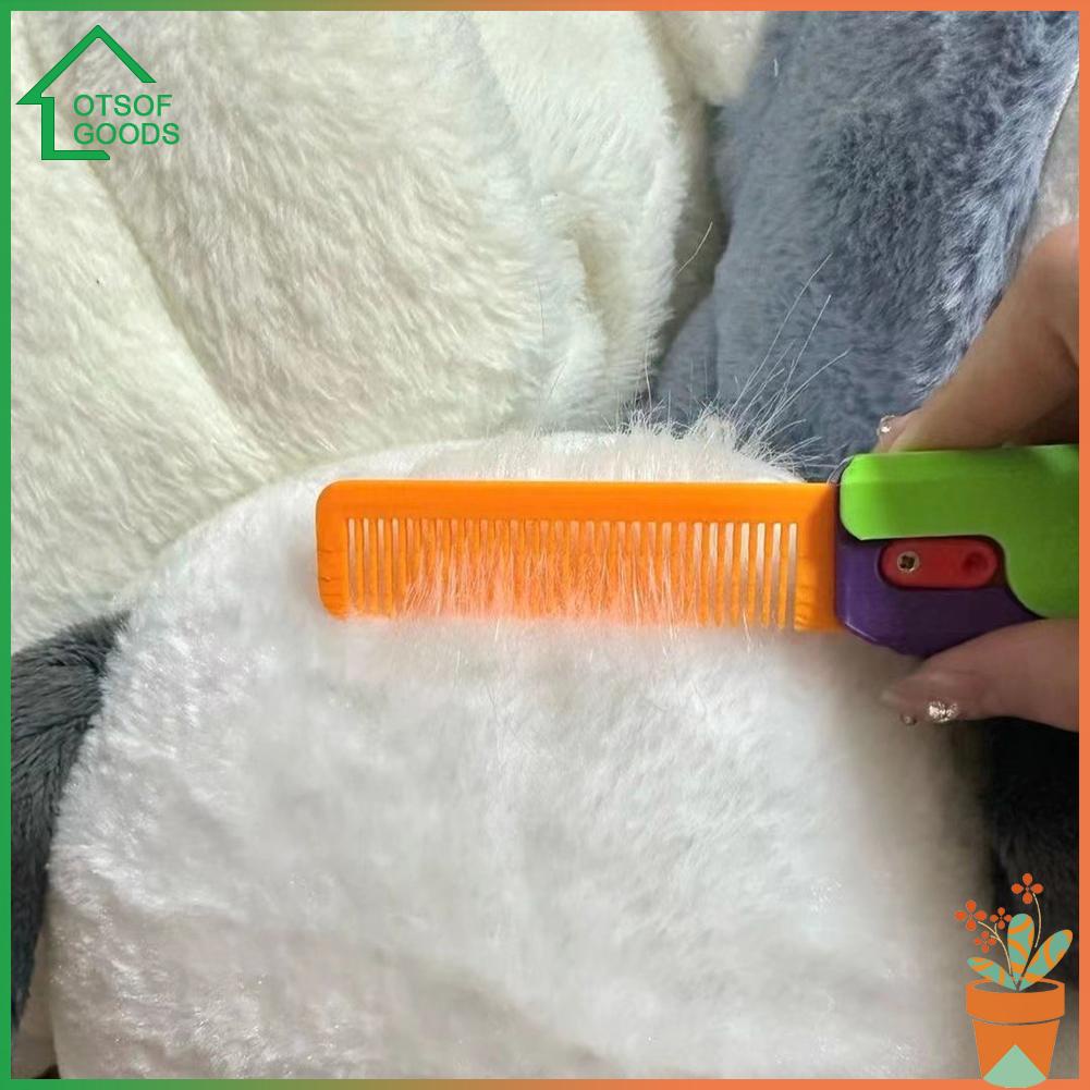 ✿ Búp Bê Trang Trí Hình Khủng Long Ngộ Nghĩnh ✿ Lược Chải Tóc Thẳng 3d Hình Dao Nhỏ Dễ Thương Có Thể Gập Lại Giúp Giảm Căng Thẳng