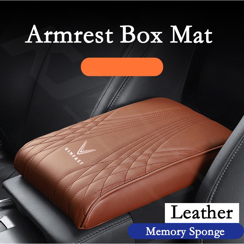 Tấm Da Bọc Hộp Tỳ Tay Xe Hơi Cho vinfast lux a fadil president sa vf e34