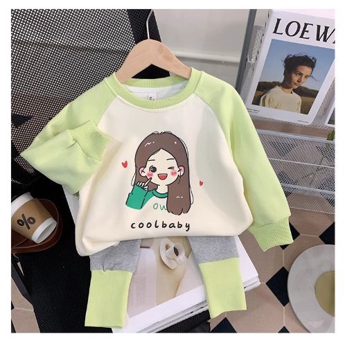 Bộ Đồ Thời Trang Mùa Thu Xinh Xắn Dành Cho Bé Gái